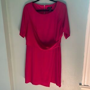 Vibrant Magenta Short Sleeve Dress